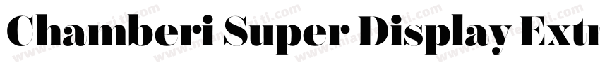 Chamberi Super Display ExtraLight I字体转换
